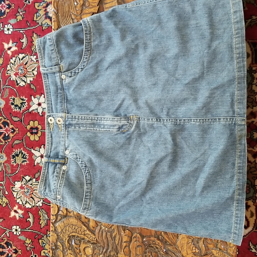 Liz Claiborne Light Blue Denim Mini Skirt